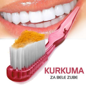kurkuma se koristi za održavanje zdravlja zuba i estetike kao prirodni izbeljivač zuba